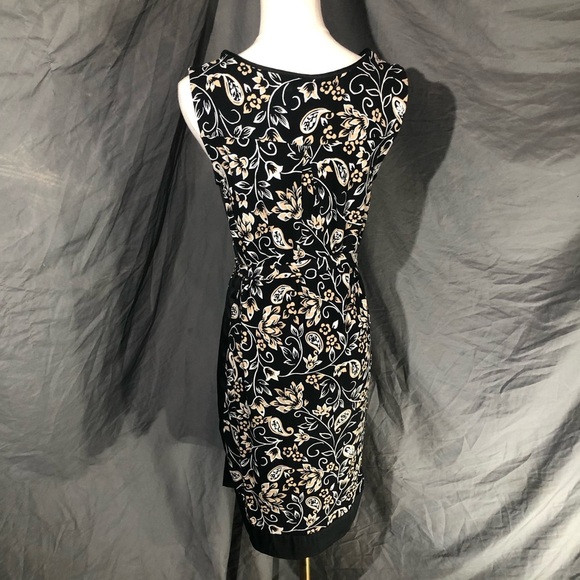 Ann Taylor Black and Cream Floral Dress - Picture 10 of 15